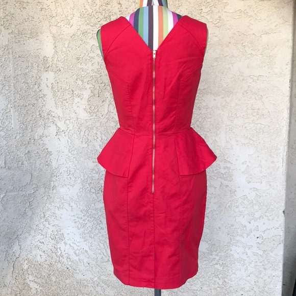H&M Red Peplum Dress - Picture 6 of 8